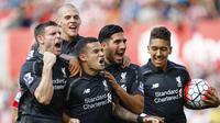 Liverpool Kalahkan Stoke Berkat Gol Indah Coutinho (Reuters)
