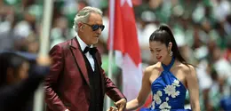 EJAE gebrak FIFA World Cup 2026 dengan penampilan menawan (Photo by CARL DE SOUZA / AFP)