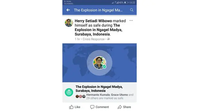 Facebook Safety Check