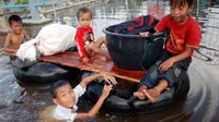Ribuan Hektare Sawah di Riau Terancam Gagal Panen Aklibat Banjir