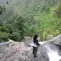 Pemandangan alam dari tingkat tiga air terjun Sarasah Gadut. (Foto: Liputan6.com/ Novia Harlina)