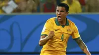 Meski Timnas Australia mengalami dua kali kekalahan di babak kualifikasi, nama pemain depan negeri kanguru, Tim Cahill masuk jajaran Topskorer pekan pertama Piala Dunia 2014 dengan dua gol, (19/6/2014). (REUTERS/Paul Hanna)