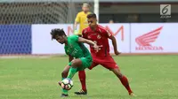 Bhayangkara FC vs Semen Padang. (Liputan6.com/Helmi Fithriansyah)