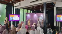 Jago Syariah selaku Unit Usaha Syariah dari PT Bank Jago Tbk (ARTO) menggelar kegiatan literasi keuangan bersama komunitas ibu muda, Sabtu (11/2/2023). (Foto: Liputan6.com/Gagas YP)
