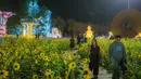 Deretan bunga yang sangat indah di Charming Chiang Mai Flower Festival pada Kamis (11/12/2025). (Bola.com/Bagaskara Lazuardi)
