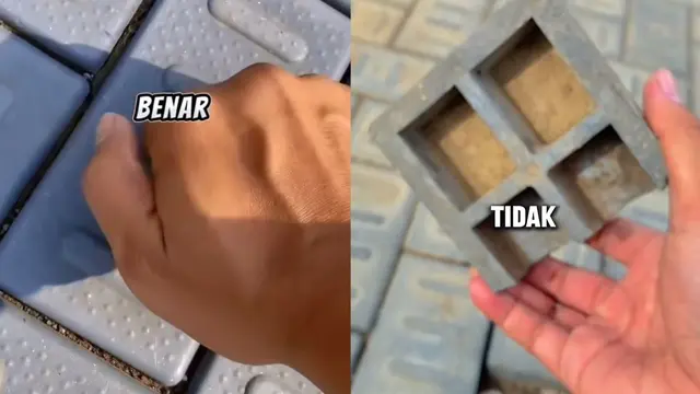 Paving block di Kabupaten Banyumas, dibuat dari sampah anorganik