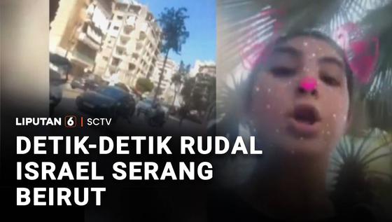 Detik-Detik Rudal Israel Serang Beirut