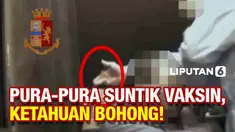 Praktek kriminal memalsukan proses vaksinasi covid-19 terekam kamera CCTV. Seorang perawat pria langsung ditangkap akibat perbuatannya.