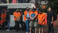 8 Awak Kapal Bawa 1,3 Ton Ketamin Diperiksa Bareskrim di Jakarta