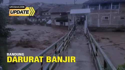 Banjir Terjang Kota Bandung Akibat Tanggul Jebol