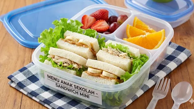 Ide Bento Box Murah untuk Menu Anak Sekolah (Image by Gemini AI)