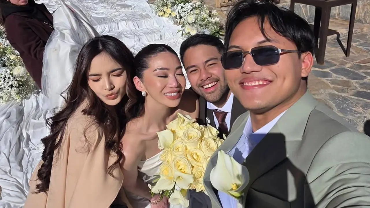Pasangan Artis Hadiri Kondangan di Maroko dengan Gaya Stunning  seperti Mahalini dan Rizky Febian. [@mahaliniraharja]