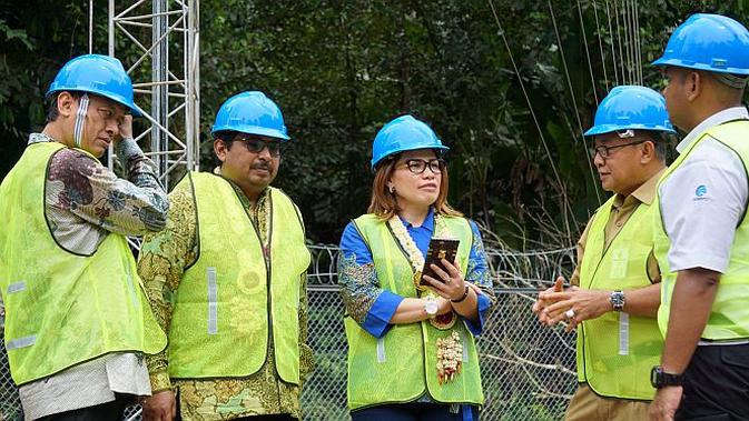 Peresmian jaringan telekomunikasi proyek USO di salah satu site yang berada di Desa Purui, Kecamatan Jaro, Kabupaten Tabalong, Kalimantan Selatan (Foto: XL)