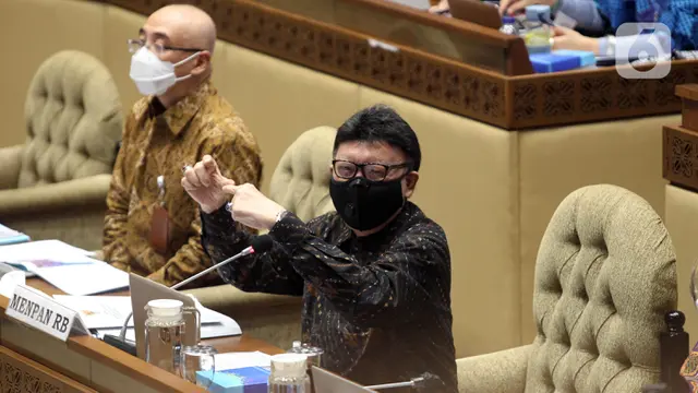 FOTO: Tjahjo Kumolo dan DPR Bahas Rekrutmen CPNS Tahun 2021