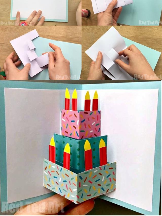 Cara Membuat Kartu Ucapan  3d Bunga contoh kartu  ucapan 