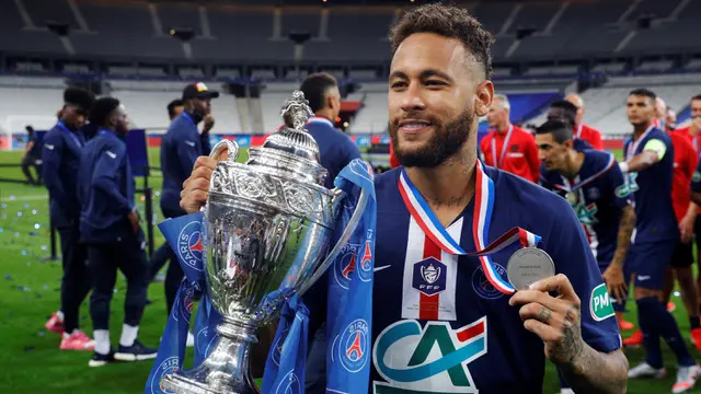 Gol Tunggal Neymar Bawa PSG Juara Piala Prancis