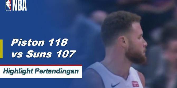 Cuplikan Pertandingan NBA : Pistons 118 vs Suns 107