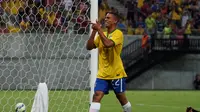 Gabriel Jesus saat ini berusia 18 tahun dan bermain di Palmeiras. Kapten tim Olimpiade Brasil ini berposisi sebagai striker. (AFP/Raphael Alves)