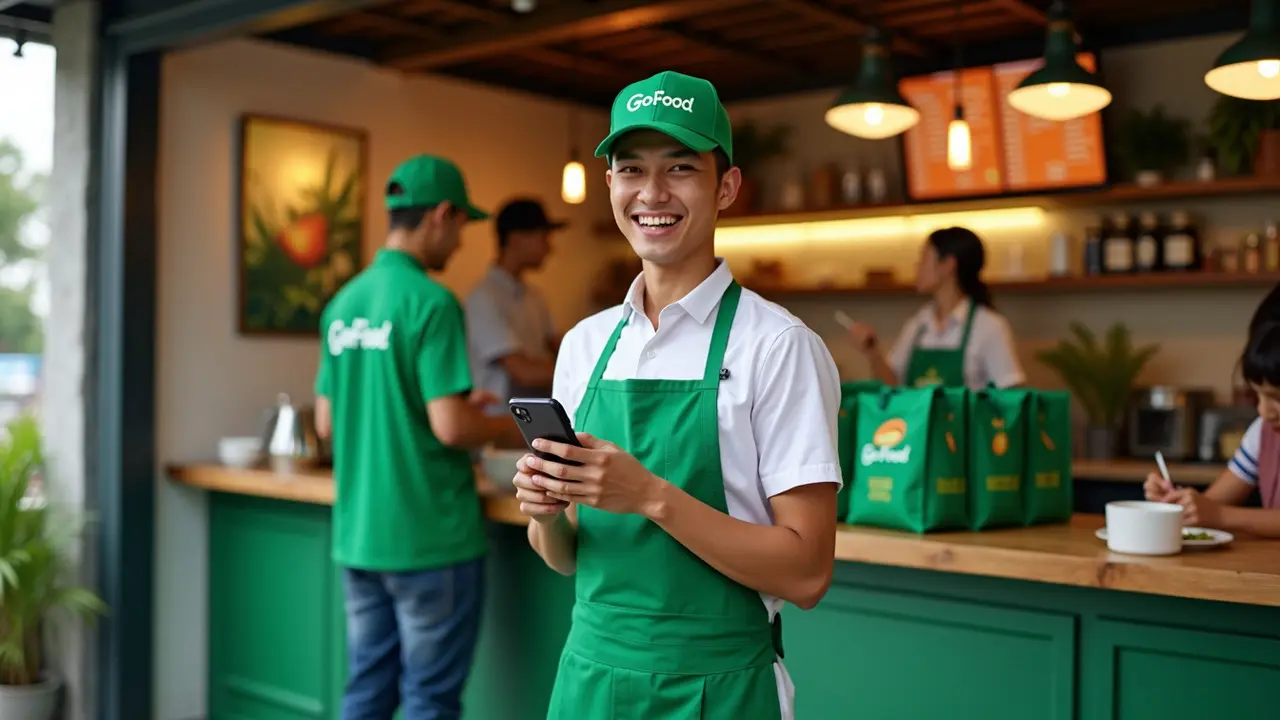 cara daftar gojek food