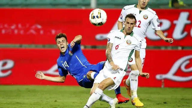 Italia Vs Bulgaria (Liputan6.com)