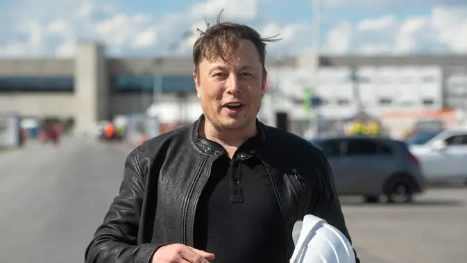 Pendiri Tesla dan SpaceX, Elon Musk. Christophe Gateau/AFP