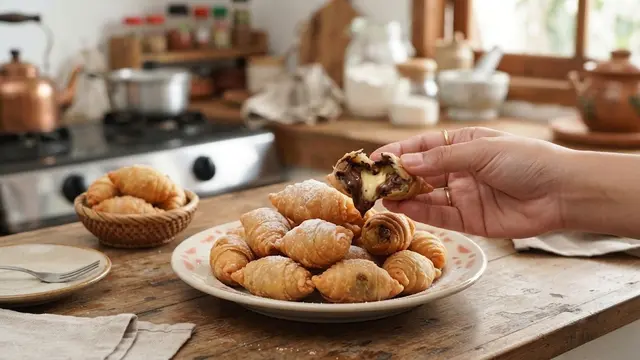 Pisang Molen Mini Isi Cokelat dan Keju