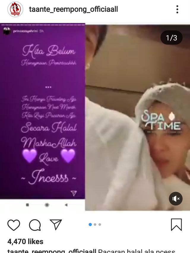 Syahrini dan Reino Barack (Instagram)