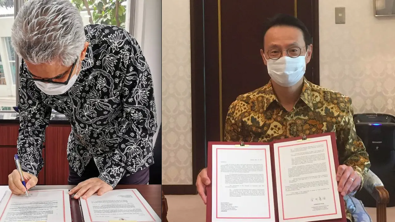 Dubes Jepang untuk Indonesia dan Direktur Jenderal Asia Pasifik dan Afrika.