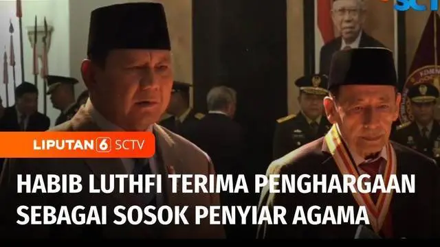 Menteri Pertahanan Prabowo Subianto memberi penghargaan kepada Muhammad Luthfi bin Ali bin Yahya atau yang akrab dikenal sebagai Habib Luthfi. Penghargaan diberikan atas dedikasi Habib Luthfi sebagai sosok penyiar agama yang konsisten menyebarkan pes...