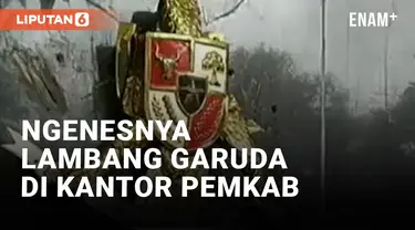 Waduh, Lambang Garuda Pancasila di Kantor Pemkab Bandung Tidak Punya Sayap dan Kepala