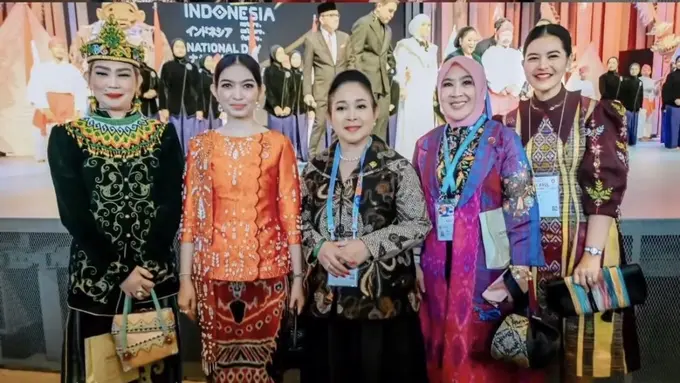 Potret Kahiyang Ayu dan Selvi Ananda Bertemu Titiek Soeharto di Jepang