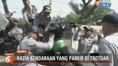 Salah seorang pengemudi ojek sempat mencoba kabur meski akhirnya tertangkap.