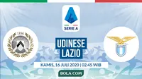 Serie A: Udinese vs Lazio. (Bola.com/Dody Iryawan)