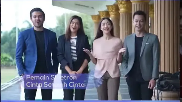 Bintang Cinta Setelah Cinta dalam video greeting HUT SCTV 32 Xtraordinary (Foto: Instagram @sinetron.sctv)