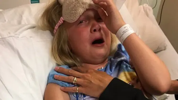 Madison di rumah sakit./Copyright metro.co.uk