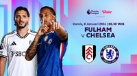 Nonton Live Streaming Liga Inggris Pekan ke-21: Fulham vs Chelsea, Eksklusif di Vidio