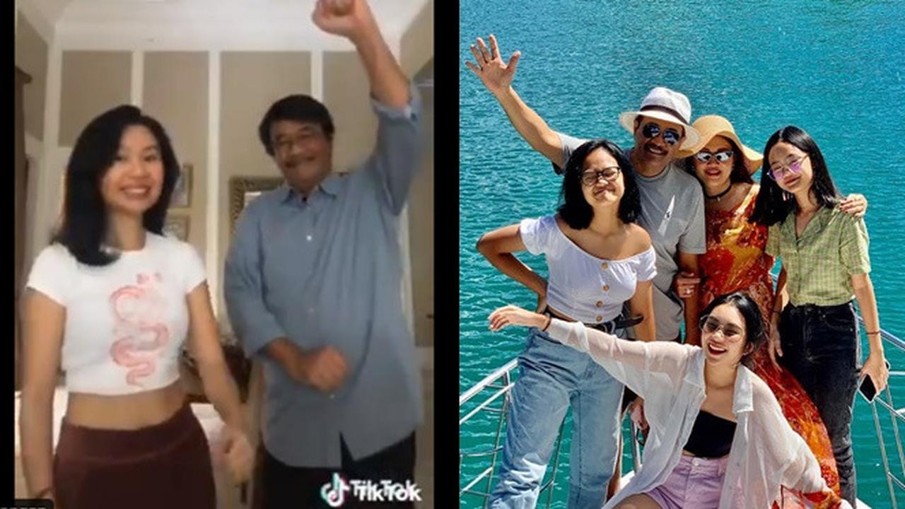 Main TikTok Bareng, Ini 6 Potret Kebersamaan Djarot Saiful dan Ketiga Anaknya