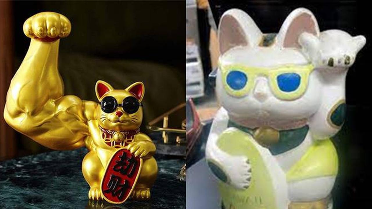 Kocak, Ini 6 Potret Maneki Neko Lucu yang Berpose Nyeleneh