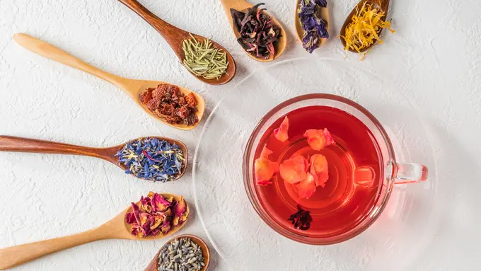 teh bunga herbal