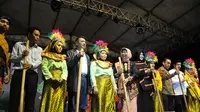 Kemeriahan di panggung Festival Kopi dan Teh Nusantara 2015 Banda Aceh. (Liputan6.com/Foto:Windy Phagta)