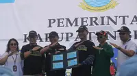 Pemerintah Kabupaten Bekasi menggelar program Berkolaborasi Terus Melayani (Botram) yang dilaksanakan di Lapangan Perumahan Wahana Desa Sukadami, Kecamatan Cikarang Selatan, pada Sabtu (02/12/2023). (Dok. Istimewa)