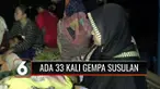 Sejak Sabtu (23/10) hingga Minggu (24/10) siang tercatat ada 33 kali gempa susulan yang terjadi di Salatiga, Banyubiru, Bawen, dan Ambarawa dengan magnitudo 3. Gempa dangkal ini dipicu pergerakan sesar Gunung Merapi Merbabu.