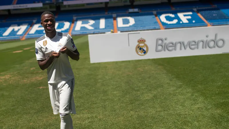 Skil Vinicius Jr saat Diperkenalkan Real Madrid