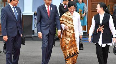 6 Model Kebaya Iriana Saat Mendampingi Jokowi Bertugas