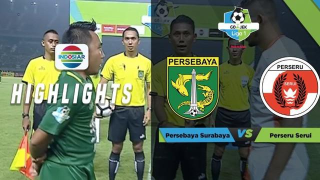 Berita video highlights Liga 1 2018, Persebaya Surabaya melawan Perseru Serui dengan skor 1-0, Minggu (25/3/2018).