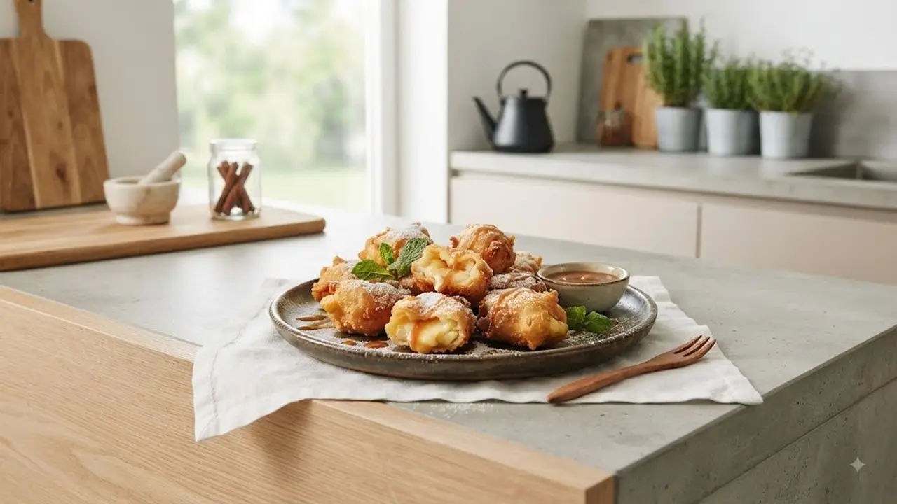 Resep Apel Keju Goreng Renyah yang Manis Gurih (AI Generated)