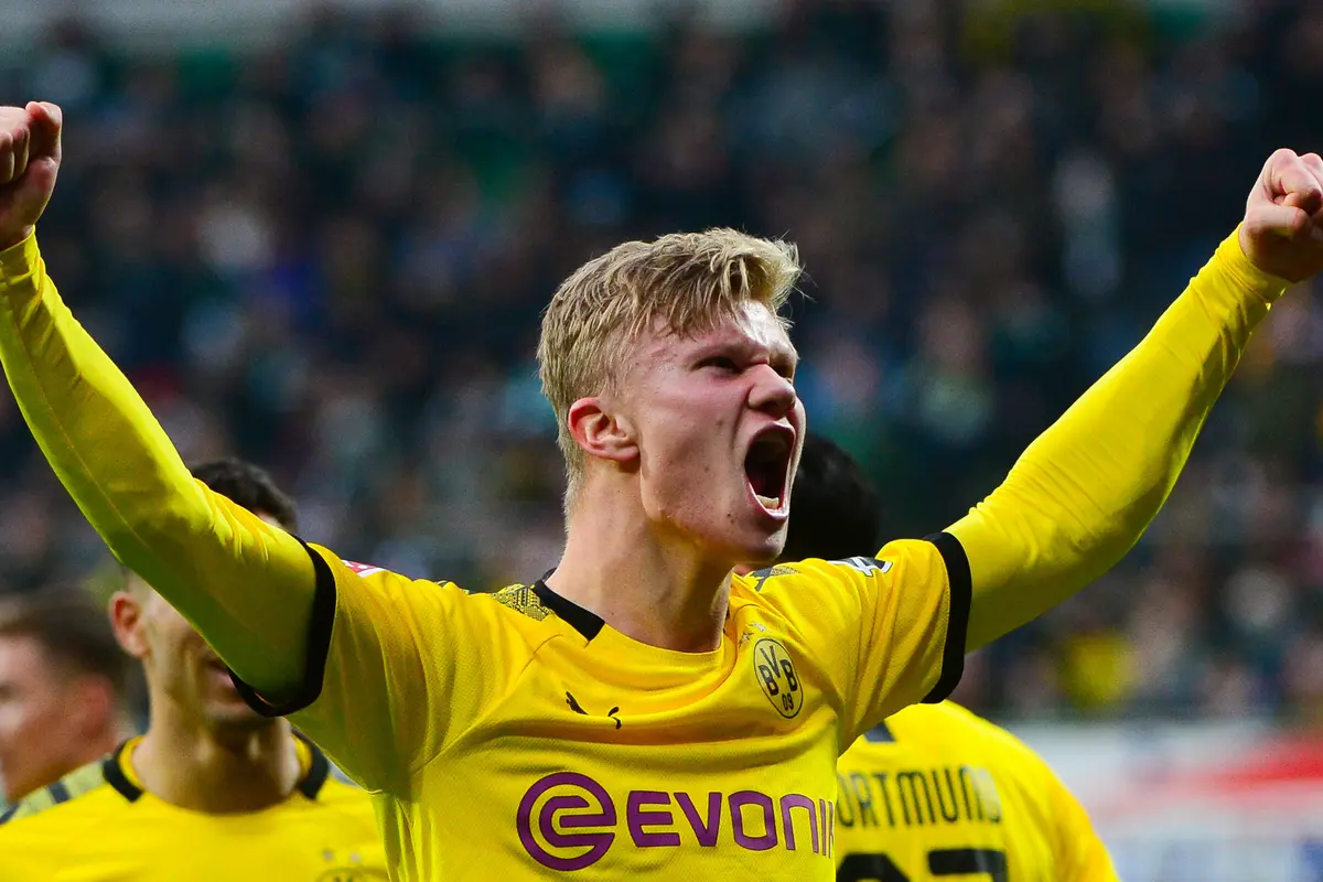 Penyerang Borussia Dortmund, Erling Haaland.