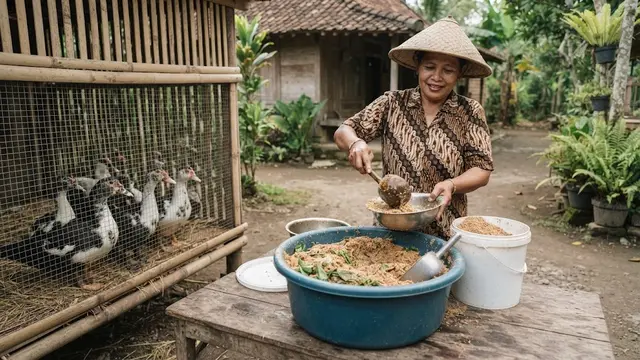 Manajemen Pakan Fermentasi Entok