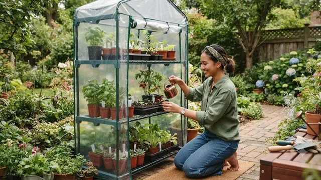 Cara Merawat Greenhouse Mini agar Awet Digunakan (AI Generated)