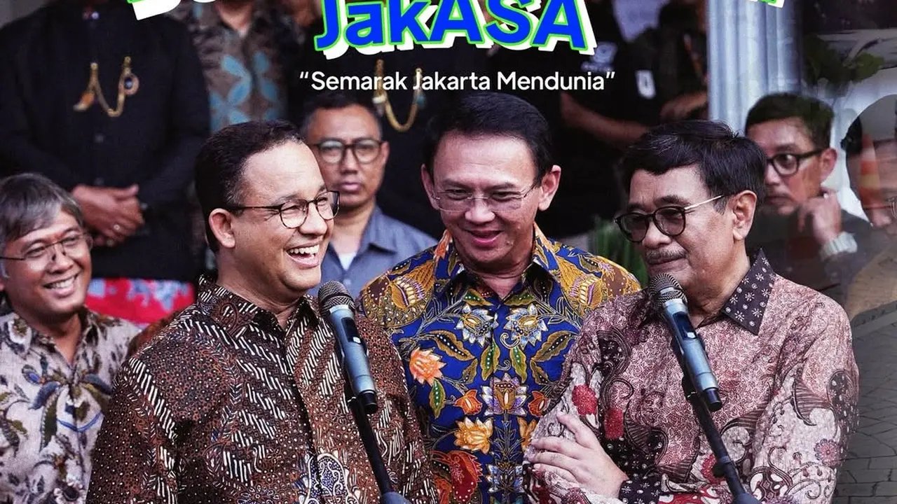 Potret Keakraban Anies dan Ahok di Balaikota Jakarta